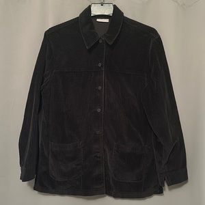 Nordstrom | Black Corduroy Button Up